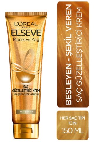 Elseve Marka: Mucizevi Yağ Saç Güzelleştirici Krem / Her Saç Tipine Uygun 150 Ml Kategori: Saç Krem