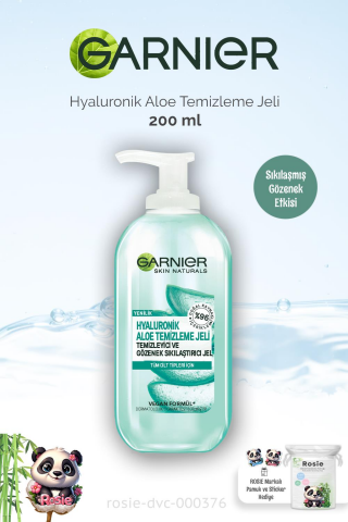 Garnier Temizleme Jeli Hyaluronik Aloe 200 ml ve ROSIE