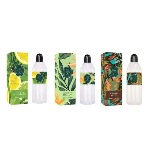 Eyüp Sabri Tuncer Kolonya Çeşme Limonu, Beyaz Çay ve Tütün Pet Şişe 400 ml