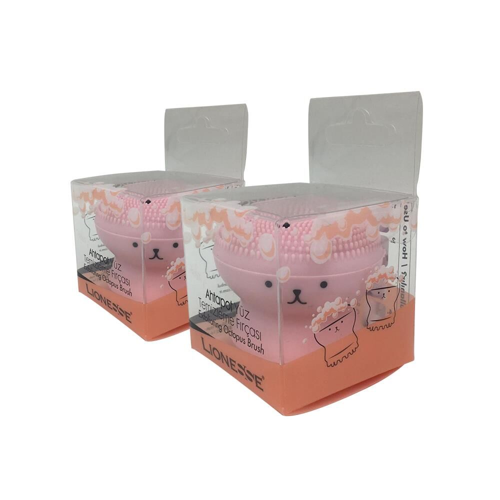 Tarko Lionesse Ahtapot Yüz Temizleme Fırçası - Açık Pembe x 2