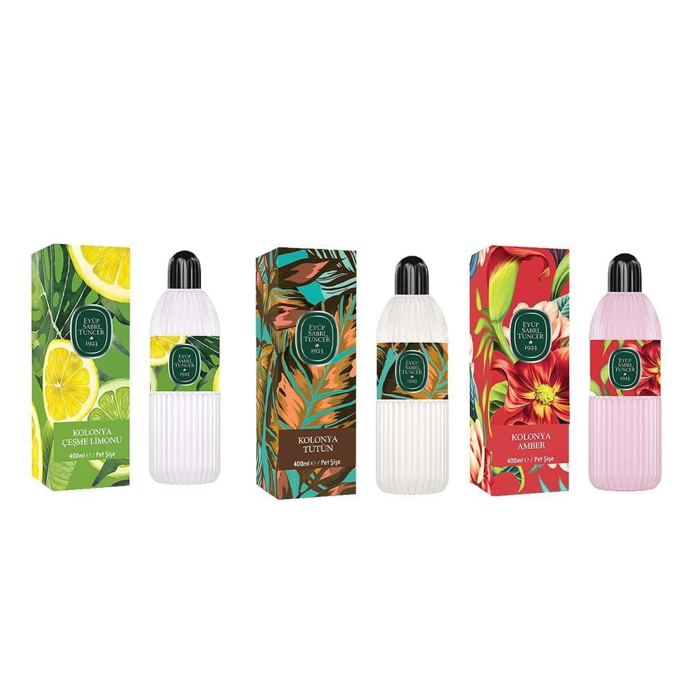 Eyüp Sabri Tuncer Kolonya Çeşme Limonu, Tütün ve Amber Pet Şişe 400 ml