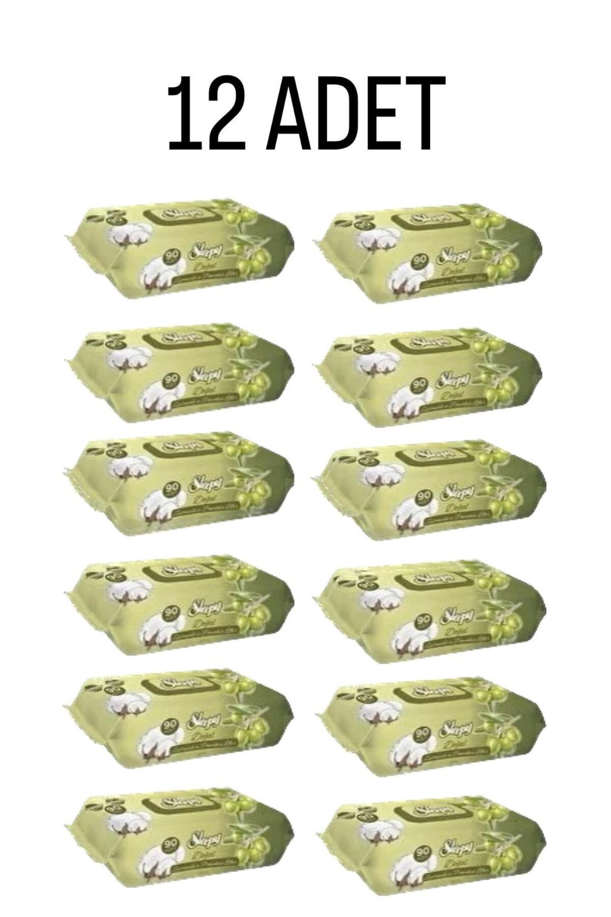 Sleepy Zeytinyağlı Islak Havlu 12 Paket 1080 Yaprak