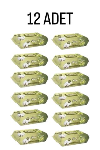 Sleepy Zeytinyağlı Islak Havlu 12 Paket 1080 Yaprak