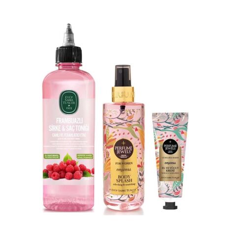 Frambuazlı Sirke & Saç Toniği 500 ml, El Kremi ve Vücut Spreyi