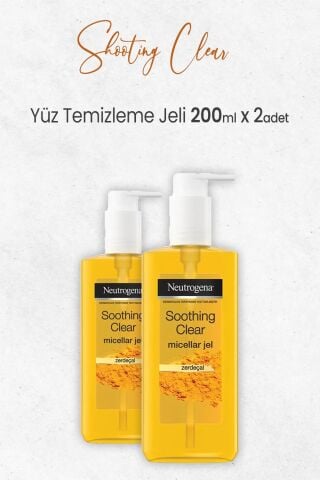 Neutrogena Soothing Clear Yüz Temizleme Jeli 200ml x 2 Adet