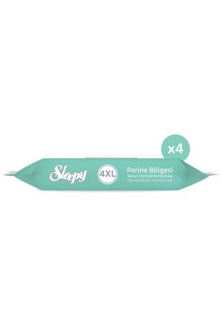 Sleepy Perine Bölgesi Vücut Temizleme Havlusu 4x50 (200 Yaprak)