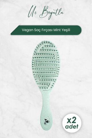 Nascita Üç Boyutlu Saç Fırçası Vegan Mint Yeşili 5846 x 2 Adet