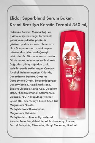 Sleepy Natural Ultra Hassas Hijyenik Ped Uzun 20 Adet X3 ve Elidor Superblend Serum Bakım Kremi Brezilya Keratin Terapisi 350 ml