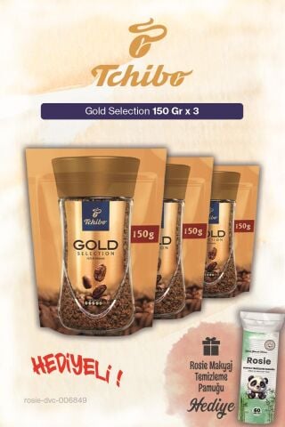 Tchibo x3 Gold Selection Çözünebilir Kahve 150 gr ve Pamuk