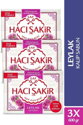 Hacı Şakir Leylak Kalıp Sabun 4x150GR x 3 Adet