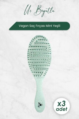 Nascita Üç Boyutlu Saç Fırçası Vegan Mint Yeşili 5846 x 3 Adet