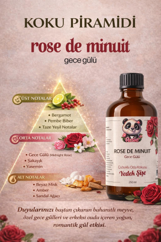 Rosie Rose de Minuit Çubuklu Oda Kokusu Yedek Şişe 250 ml – Gece Gülü Aromalı Yedek Şişe