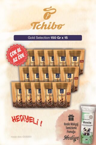 Tchibo 150 Gr Gold Selection 15'li Çok Al Az Öde Çözünebilir Kahve ve Pamuk