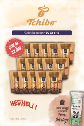 Tchibo 150 Gr Gold Selection 15'li Çok Al Az Öde Çözünebilir Kahve ve Pamuk