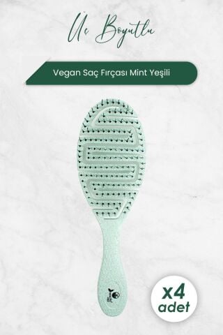 Nascita Üç Boyutlu Saç Fırçası Vegan Mint Yeşili 5846 x 4 Adet