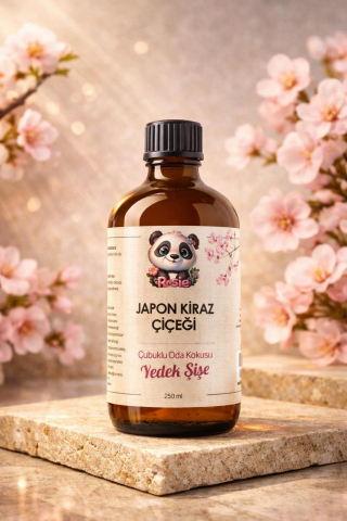 Rosie Japon Kiraz Çiçeği Çubuklu Oda Kokusu Yedek Şişe 250 ml – Sakura Reed Diffuser Refill