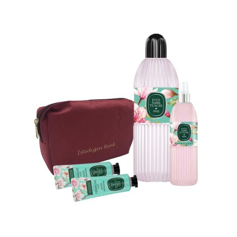 Eyüp Sabri Tuncer Manolya Çiçeği Seti, Slogan Çanta Hediyeli