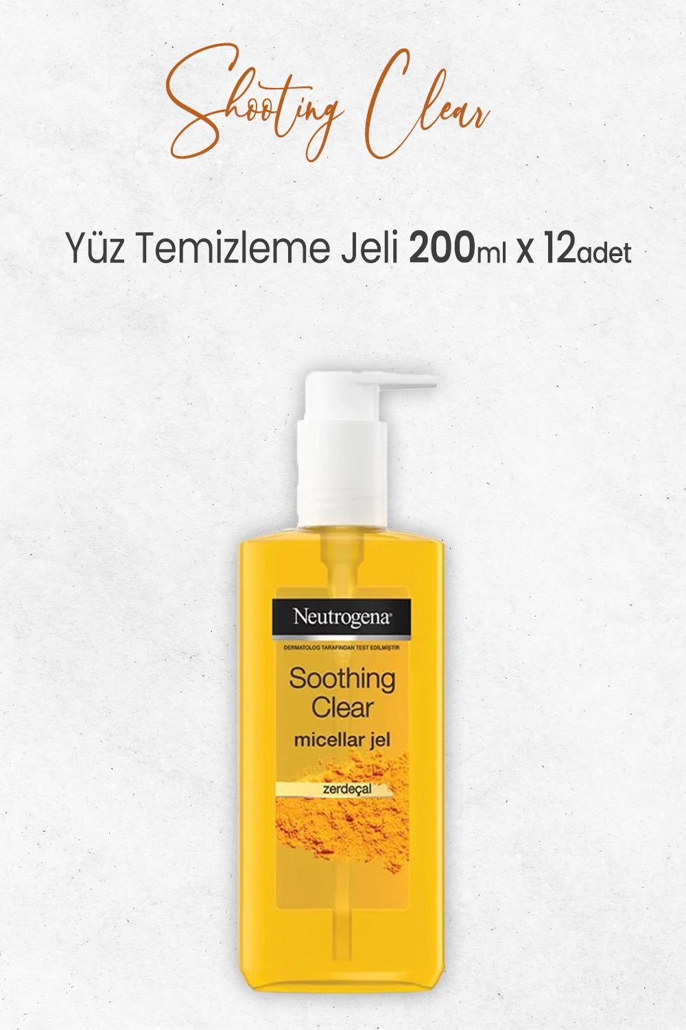Neutrogena Soothing Clear Yüz Temizleme Jeli 200ml x 12 Adet