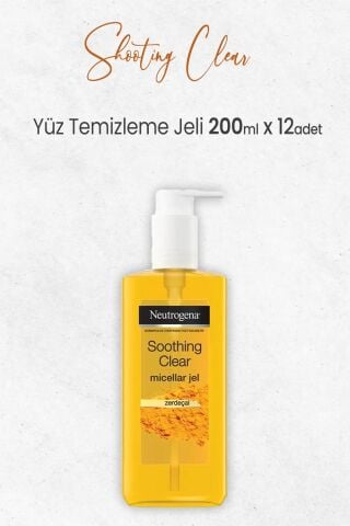 Neutrogena Soothing Clear Yüz Temizleme Jeli 200ml x 12 Adet