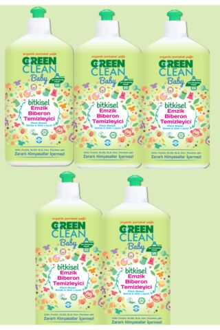 Green Clean Baby Organik Portakal Yağlı Bitkisel Emzik Biberon Temizleyici (500 Ml) - 5'li