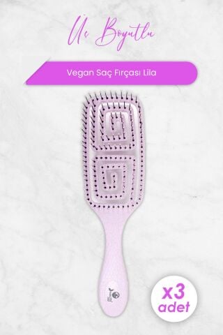 Nascita Üç Boyutlu Saç Fırçası Vegan Lila 5853 x 3 Adet