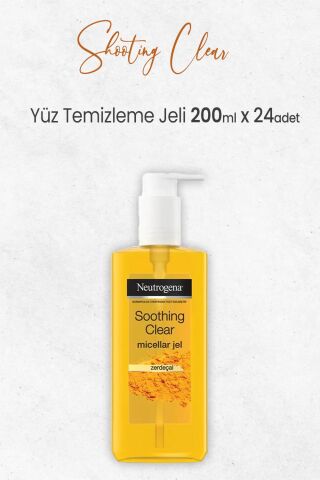 Neutrogena Soothing Clear Yüz Temizleme Jeli 200ml x 24 Adet