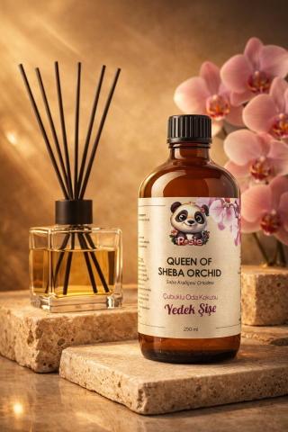 Queen of Sheba Orchid Çubuklu Oda Kokusu Yedek Şişe 250 ml – Orchid (Orkide) Reed Diffuser Refill
