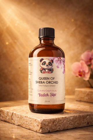 Queen of Sheba Orchid Çubuklu Oda Kokusu Yedek Şişe 250 ml – Orchid (Orkide) Reed Diffuser Refill