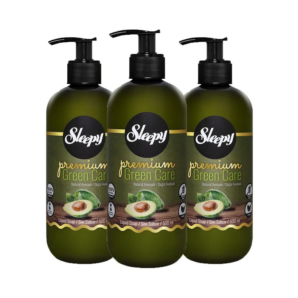 Sleepy Premium Green Care Sıvı Sabun Avokado 500 ml x 3