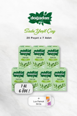 Doğadan Yeşil Çay Sade 4 AL 3 ÖDE ve Pamuk