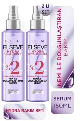 Elseve 2'li Hydra [hyaluronic] Nem Ile Dolgunlaştıran Serum 150ml 2'li Set.els.156 3600524059156