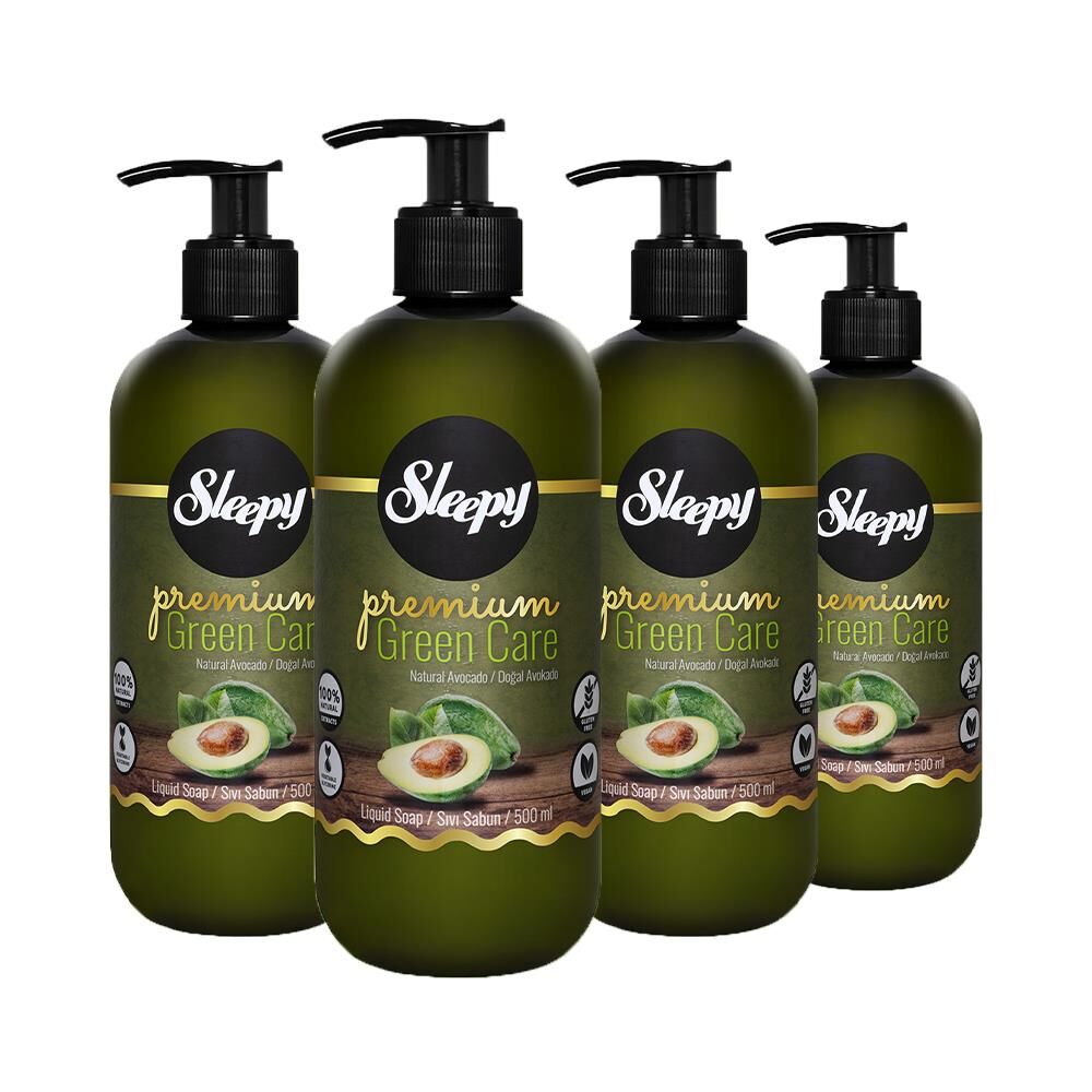 Sleepy Premium Green Care Sıvı Sabun Avokado 500 ml x 4