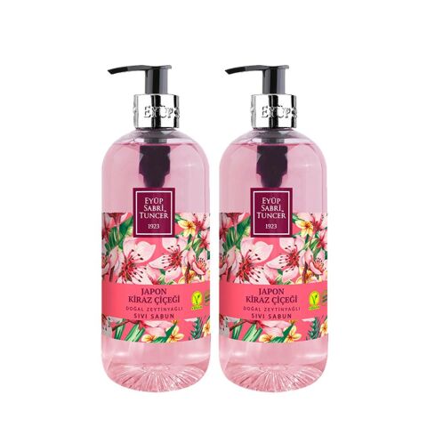 Eyüp Sabri Tuncer Doğal Zeytinyağlı Sıvı Sabun Japon Kiraz Çiçeği 500 ml x 2 Adet