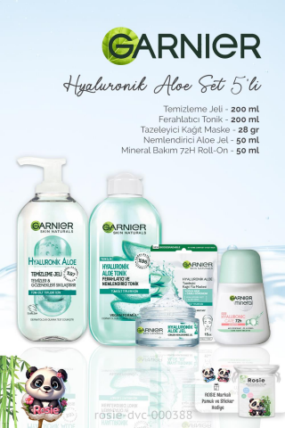 Garnier Günlük Bakım Hyaluronik Aloe Set 5'li ve ROSIE