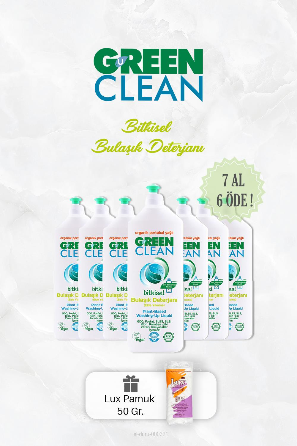 7 AL 6 ÖDE Bitkisel Elde Bulaşık Deterjanı 730 ml
