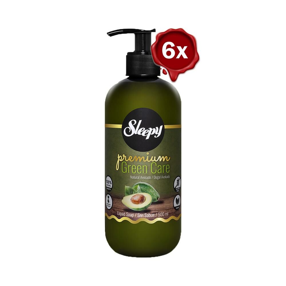 Sleepy Premium Green Care Sıvı Sabun Avokado 500 ml x 6
