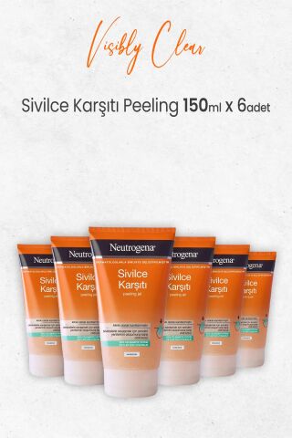 Neutrogena Visibly Clear Sivilce Karşıtı Peeling 150 ml x 6 Adet