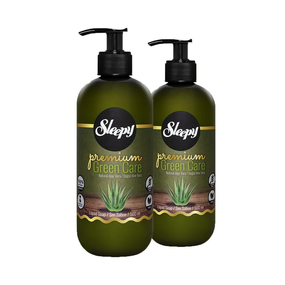 Sleepy Premium Green Care Sıvı Sabun Aloe Vera 500 ml x 2
