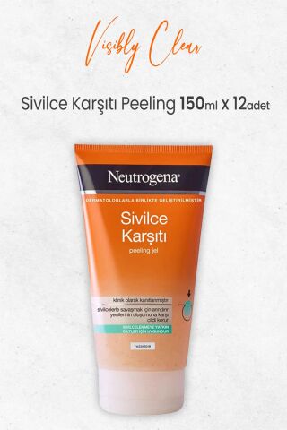 Neutrogena Visibly Clear Sivilce Karşıtı Peeling 150 ml x 12 Adet