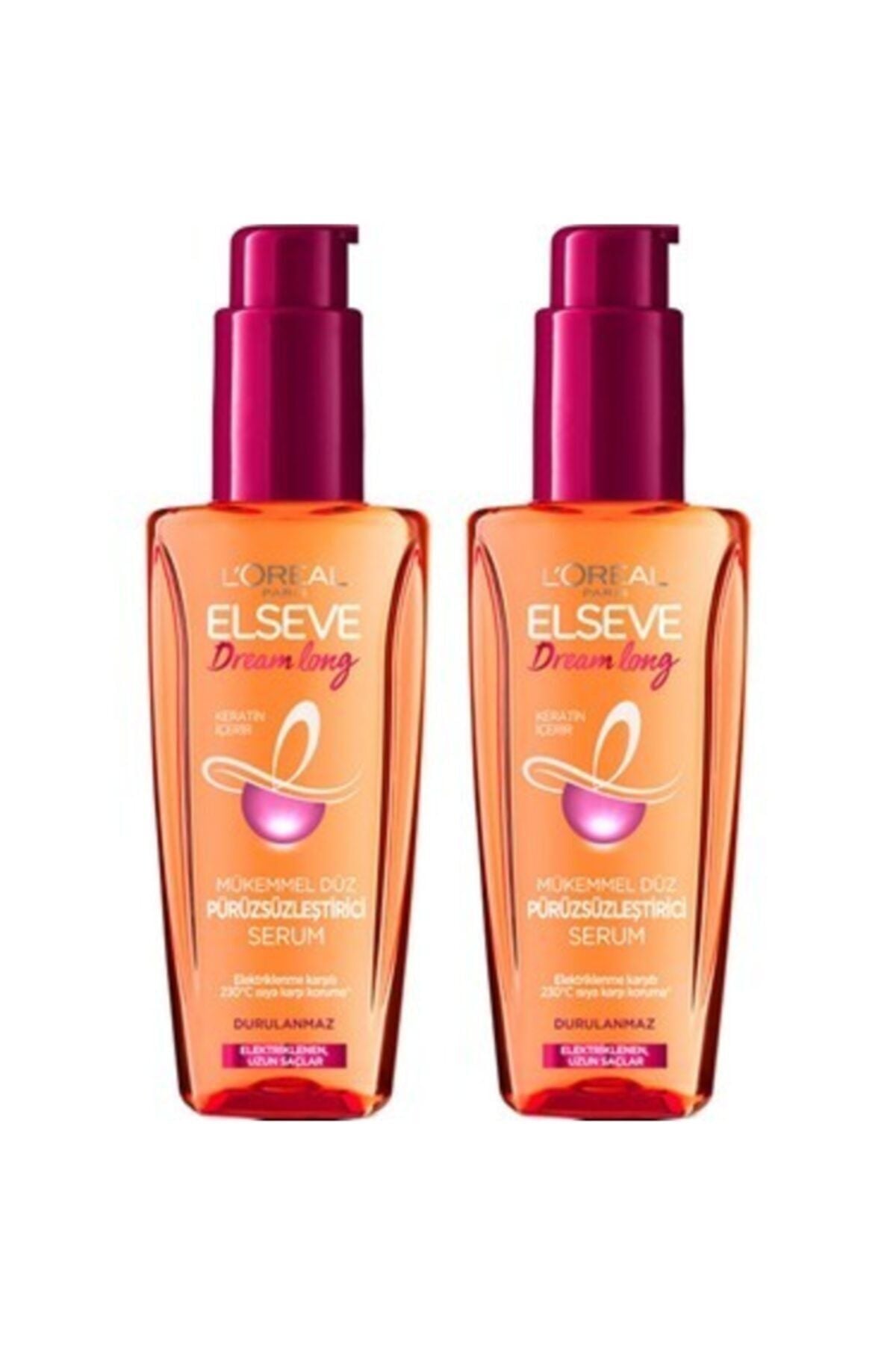 Elseve Dream Long Mükemmel Düz Pürüzsüzleştirici Serum 2 Adet 100 ml