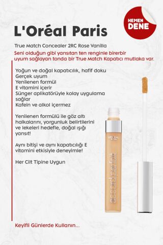 Loreal Paris True Match Concealer 2RC Rose Vanilla