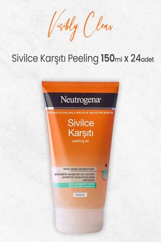 Neutrogena Visibly Clear Sivilce Karşıtı Peeling 150 ml x 24 Adet