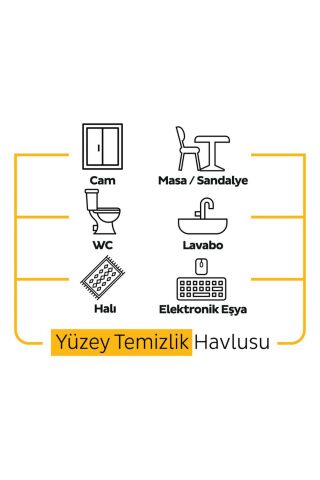 Sleepy Easy Clean Arap Sabunu Katkılı Yüzey Temizlik Havlusu 100x3