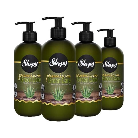 Sleepy Premium Green Care Sıvı Sabun Aloe Vera 500 ml x 4