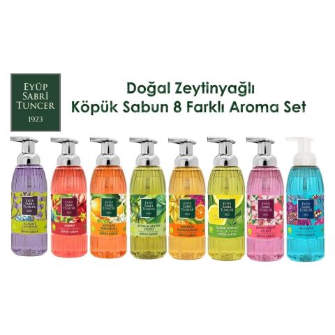 Eyüp Sabri Tuncer Köpük Sabun 500ML x 8 Aroma Set