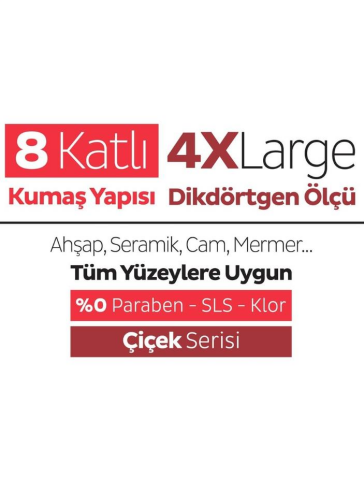 Sleepy Easy Clean Kiraz Çiçeği Mopa Uyumlu Yer Temizlik Havlusu&mendili 20 Yaprak