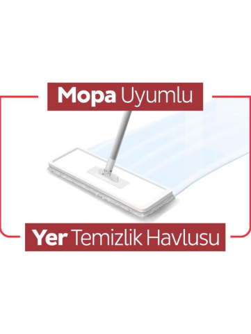 Sleepy Easy Clean Kiraz Çiçeği Mopa Uyumlu Yer Temizlik Havlusu&mendili 20 Yaprak