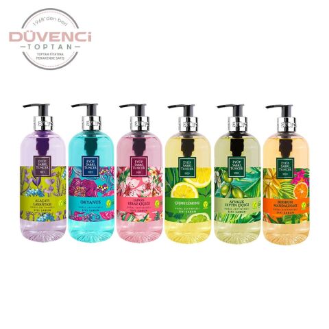 Eyüp Sabri Tuncer Sıvı Sabun Seti Ayvalık Zeytin Çiçeği, Çeşme Limonu, Japon Kiraz Çiçeği, Okyanus, Bodrum Mandalinası, Alaçatı Lavantası 500 ML