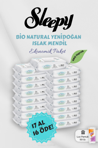 Sleepy Bebek Bakım Havlusu 17 AL 16 Öde Hediyeli