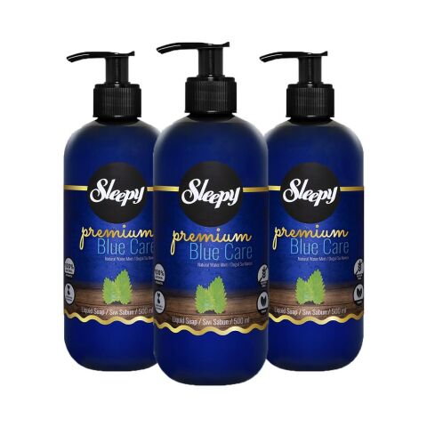 Sleepy Premium Blue Care Sıvı Sabun Su Nanesi 500 ml x 3